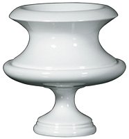 вазон пластиковый 30 см planter белый в Иркутске