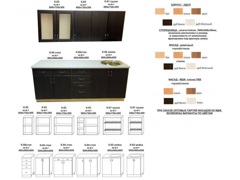 кухонный гарнитур прямой в Иркутске