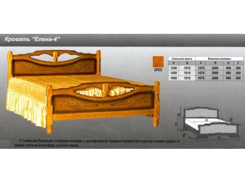 кровать елена 4 в Иркутске