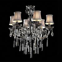 люстра md102743-6a от illuminati прозрачная/бежевая/ хром в Иркутске