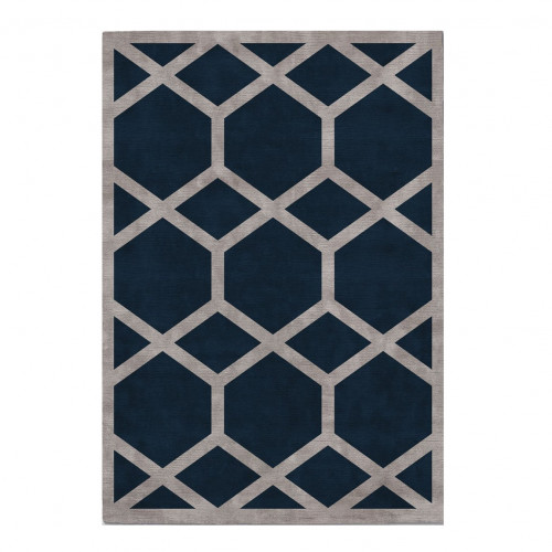 ковер ahston blue 120x170 синий в Иркутске