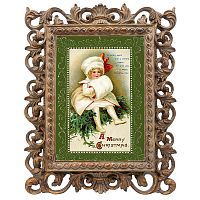 репродукция старинной рождественской гравюры a girl in white в Иркутске