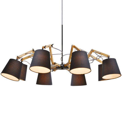 подвесная люстра arte lamp pinoccio a5700lm-8bk в Иркутске