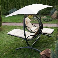 двойное подвесное кресло качели luna-concept белый в Иркутске