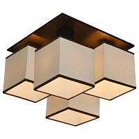 потолочная люстра arte lamp quadro a4402pl-4bk в Иркутске