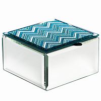 шкатулка голубая 10х10х6,5 см в Иркутске