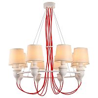 подвесная люстра arte lamp sergio a3325lm-8wh в Иркутске