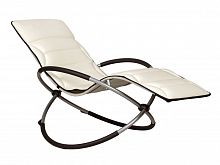 шезлонг-качалка lounge молочный в Иркутске