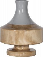 ваза настольная rustic chic vase grey wood в Иркутске