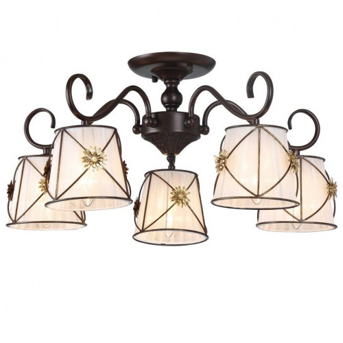 потолочная люстра arte lamp 72 a5495pl-5br в Иркутске