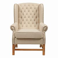 кресло мягкое с ушами french provincial armchair бежевое в Иркутске