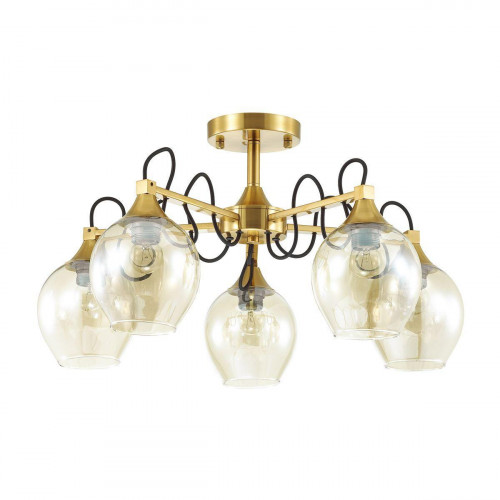 потолочная люстра lumion megan 3777/5c желтая в Иркутске