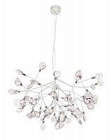 подвесная светодиодная люстра crystal lux evita sp63 white/transparent белая в Иркутске