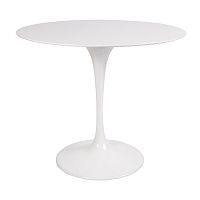 стол eero saarinen style tulip table mdf белый d90 глянцевый в Иркутске