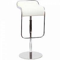 барный стул lem style piston stool белая кожа в Иркутске