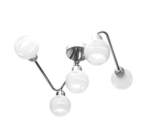 потолочная люстра idlamp agostina 361/5a-whitechrome в Иркутске