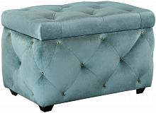 сундук leset classic-е64 велюр yd-25b бирюзовый/ножки пластик в Иркутске