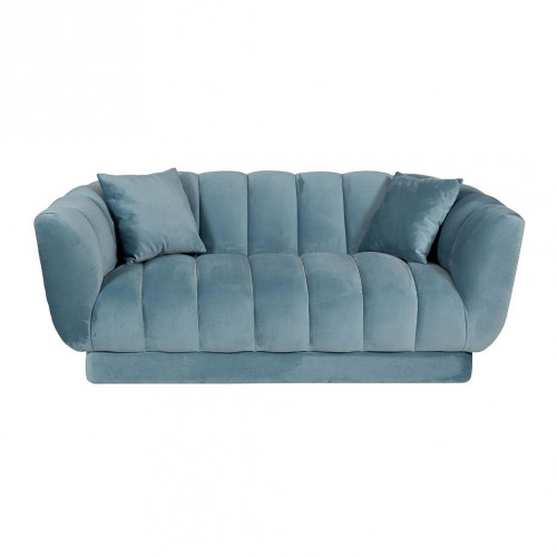 диван двуxместный с декоративными подушками голубой fabio в Иркутске