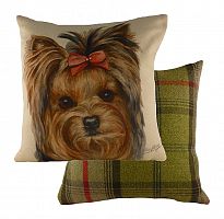 подушка с принтом waggydogs yorkie в Иркутске