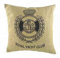 подушка с гербом королевского royal yacht club в Иркутске