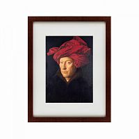 картина: portrait of a man in a chaperon (self-portrait), 1433 в Иркутске