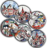сет тарелки московия dream (6 шт.) в Иркутске