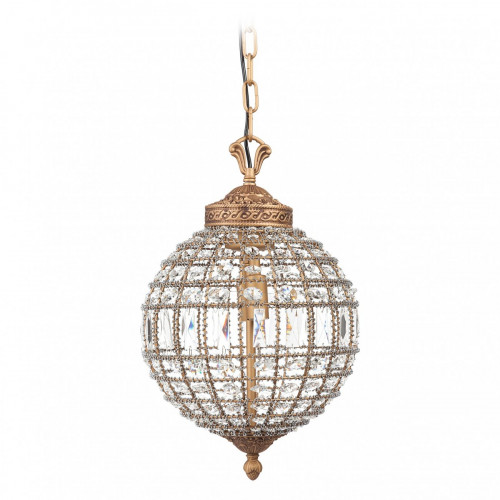 подвесная люстра хрустальный шар casbah crystal chandelier золото в Иркутске