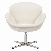 кресло swan chair кремовое в Иркутске