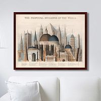 картина: comparative view of the principal buildings in the world, 1850г. в Иркутске