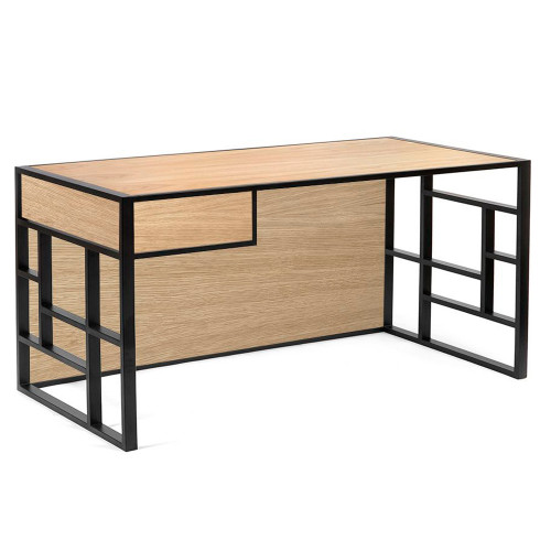 рабочий стол millenium black светлый дуб в Иркутске