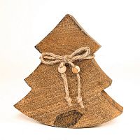 украшение новогоднее ель деревянная wooden tree, 15х14х2,5 см в Иркутске