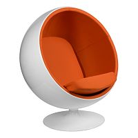 кресло eero aarnio style ball chair оранжевое в Иркутске