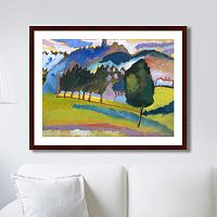 картина: landscape with rolling hills, 1910г. в Иркутске