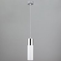 подвесной светильник eurosvet double topper 50135/1 led хром/белый в Иркутске