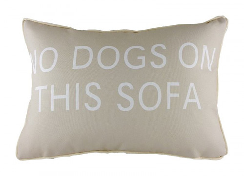 подушка с надписью no dogs on this sofa в Иркутске