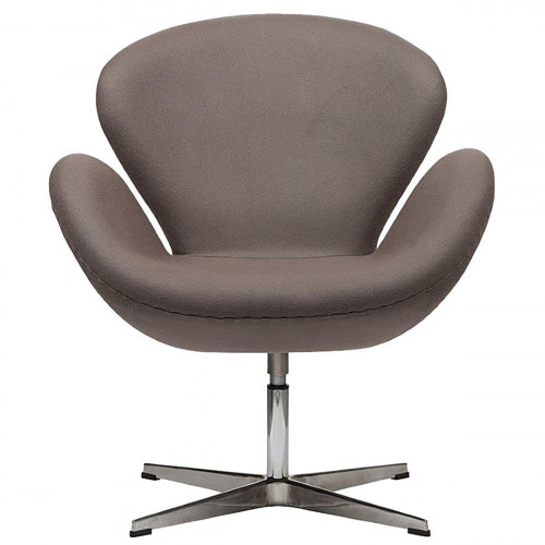 кресло swan chair серо-коричневая в Иркутске