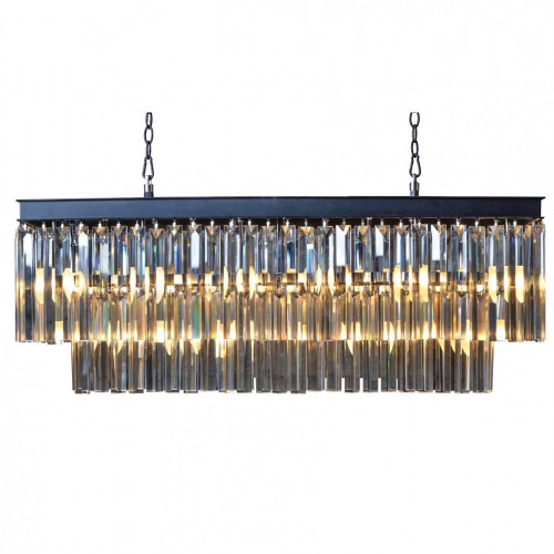 люстра odeon l80 black&glass черная, прозрачное в Иркутске