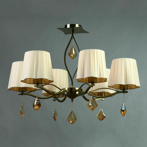 подвесная люстра brizzi bx03203/6 bronze cream в Иркутске