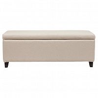 оттоманка dean upholstered storag бежевая в Иркутске