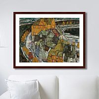 картина: crescent of houses ii (island_town), 1915г. в Иркутске