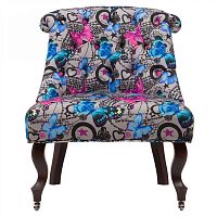 кресло мягкое amelie french country chair бабочки в Иркутске