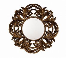 зеркало круглое большое в резной раме round leaf в Иркутске