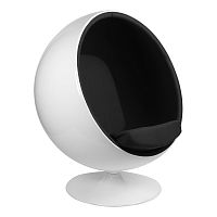 кресло eero aarnio style ball chair черное в Иркутске