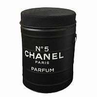 декоративная бочка-пуф chanel №5 black m в Иркутске