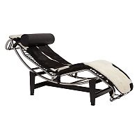 шезлонг chaise longue lc4 черно-белый в Иркутске