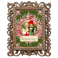 репродукция старинной рождественской гравюры пупс в Иркутске