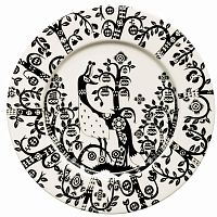 тарелка taika черно-белая в Иркутске