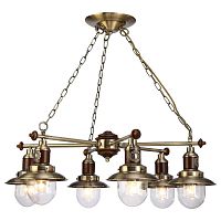 подвесная люстра arte lamp sailor a4524lm-6ab в Иркутске