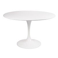 стол eero saarinen style tulip table mdf d110 глянцевый белый в Иркутске