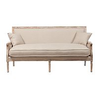 диван auguste salon bench with burlap прямой бежевый в Иркутске